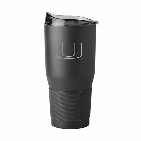 LOGO BRANDS Miami 30oz Etch Black Powder Coat Tumbler 169-S30PT-BLK-9